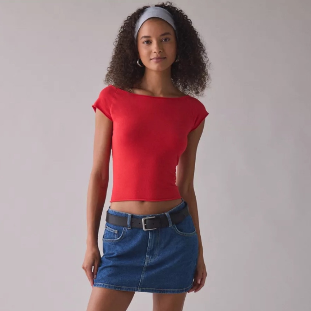 Urban Outfitters Vibrant Red Top